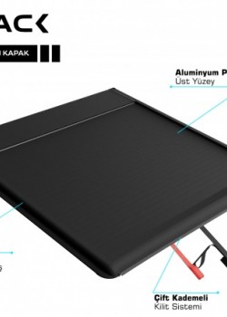 FORD RANGER 4 WİLDTRAK S-BACK SÜRGÜLÜ KAPAK SİYAH V1 2023