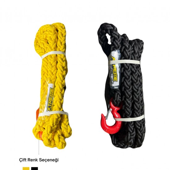 5M /  8 KOLLU / 10 TON MAKSİMUM GÜVENLİKLİ ŞASE KORUYUCU KİNETİK ÇEKME HALATI